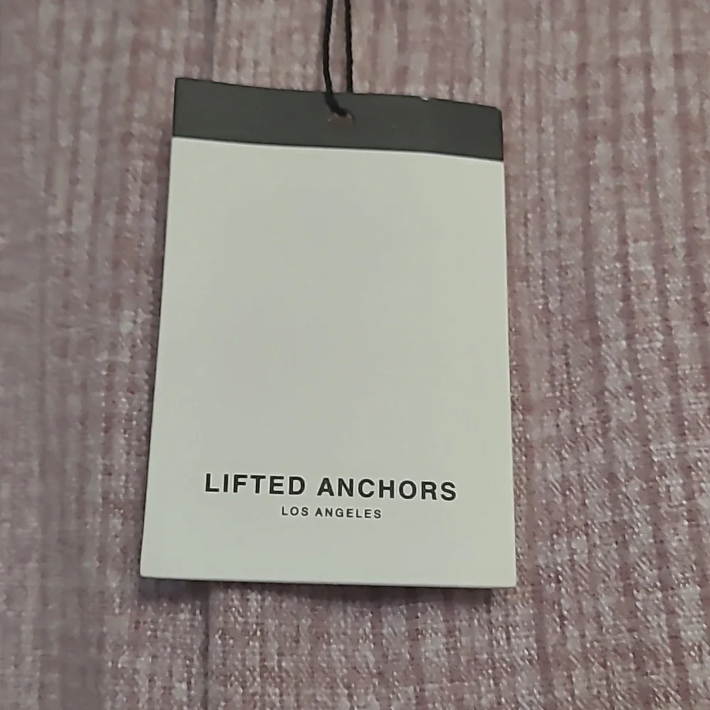 Lifted Anchors Tweed Track Pants Dust Rose